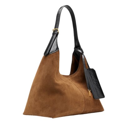 THE BELTED SACK BAG IN SUEDE